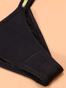 Set de 5 bragas de bikini de tiro bajo y sexy para mujer, de seda suave - Multicolor - Ver 8