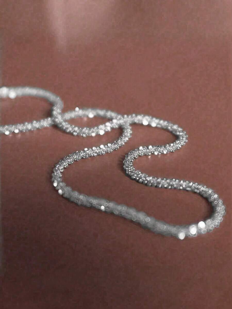 1pc Sparkling Unisex Minimalist Chain Sky Star Pendant Necklace 18-24 Inches Adjustable Length Fashion Jewelry For Men Women Gift - Nhiều màu - Xem 1