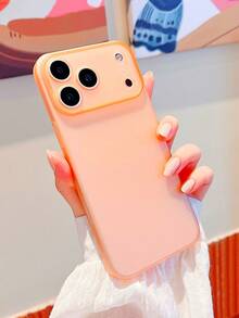 New Luxury UltraThin Matte Case Suitable For IPhone 17 Pro Max Air 16 15 14 Plus 13 12 11Pro Max Clear Translucent Shockproof Slim Lens Protection Cover - Orange - View 9