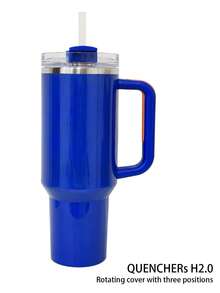 STANLEYo 40oz QUENCHERs Protour Flip Straw Tumbler. Cashmere, Rose Quartz, Black Fade. Double-Wall Vacuum Insulation. Textured Comfort-Grip Handle. Can Be Used For Outdoor Sports, Heat Preservation Time Cold And Hot Water. Can Be Insulated, Exquisite Workmanship, Frozen Drinks, Beautiful Appearance, Suitable For Camping, Work, Indoor Use. (1183ml) - 40oz/1183ml - View 5