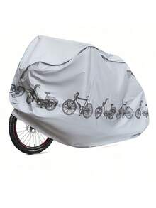 Bicycle Cover Bike Rain Cover PEVA 100x200cm Dust Cover Sun Protection Sunshade MTB Mountain Bike Motorcycle All Season - Black - View 3