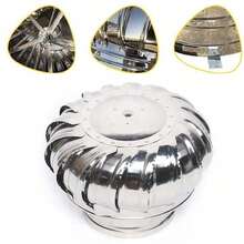 CHIMNEY SPINNER COWL Stainless Steel Spinning Wind Rotating Cap 160mm Diameter - Silver - View 1