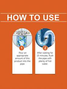 Heavy Duty Drain Cleaner - Quickly Unclogs Sinks, Drains, Kitchen And Bathroom Pipes - Liquid - View 6