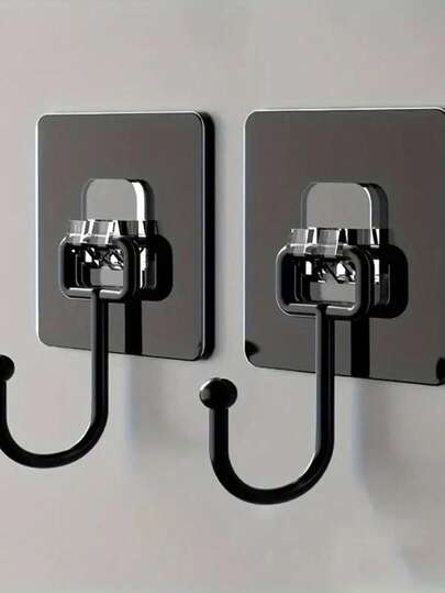 1/2pcs Door Hanger Rack With 5 Hooks, Sturdy And Durable, For Hanging Coats, Hats, Bathrobes, Towels, Suitable For Bedroom, Wardrobe Storage