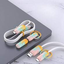 Silicone Cartoon Cable Winder, Protective Cord Organizer For Phone Charging Cable - Type-c - View 1
