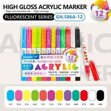 14 Sets Of 12 Colors Acrylic Paint Markers, 168 Colors Total | Bullet Tip For Precise Lines | High Coverage, Large Ink Capacity | Essential For Art, Crafts, Journaling, Back To School Gift