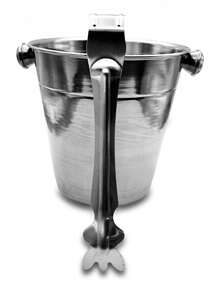 TendenciaSet De Cubeta Bar Para Hielos Con Pinzas Para Hielo PlateadoCalidad premium - Plateado - Ver 5