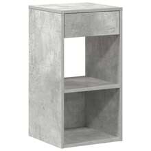 vidaXL Tables de chevet avec tiroir 2 pcs gris béton 35x34x66,5 cm - Grau - Übersicht 5