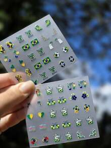 KIT OF 30 MINI STICKER SHEETS FOR THE WORLD CUP MODEL 01 - Multicolor - View 2