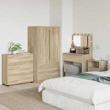 vidaXL Armario de almacenamiento madera Sonoma 80 x 31 x 81 cm - Marrón - Ver 4