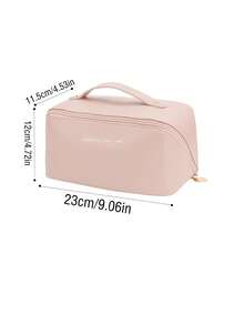 1/2pcs Travel Cosmetics Storage Bag, Large Capacity Handbag, Mini Jewelry Bag, Portable Makeup Bag With Handle, Multiple Compartments, Classified Storage For Cosmetics And Skincare Products, Jewelry Bag Can Store Necklaces, Rings, Earrings And Other Jewelry, Holiday Or Birthday Gifts, Valentine's Day Surprise Gifts, Women's Storage And Organization Bag, Travel Essentials, Student Dormitory Storage, Home Decoration Storage - Multicolor - View 13