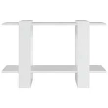 vidaXL Bibliothèque/Séparateur de pièce Blanc 80x30x51 cm - Blanc - Voir 5