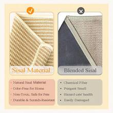 Sisal Cat Scratching Sofa With Integrated Toy Mat | Durable, Suitable For Cat Claws, Made Of Sisal Rope - L - View 7