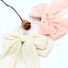 2 Peças Suporte de Cortina com Laço Decorativo, Grampos de Cabelo com Laço Grande, Grampos de Cabelo com Laço Extra Grande de Cetim Acetinado - multicolorido - Visão 5