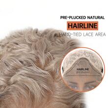 22inch Beige 13x4 Front Lace African Curly Wig, Made Of 100% Synthetic Fiber And High-Temperature Silk Material, Easy To Maintain, High-Temperature Fiber, Versatile Style For Daily Wear, Festivals, Parties, Weddings - Beige - View 9