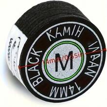 14mm High-End Billiard Cue Tips - S/M/H/SS & 1pc, Black High-Quality Material For Enhanced Accuracy And Durability - Suitable For Professional And Casual Players, Billiard Accessories, Essential For Game Rooms, Durable Performance, Top Choice For Competitive Players