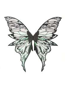 31.5" X 29.5" Adult Fairy Wings Costume Set - Suitable For Carnival Parties. Large Butterfly Wings With Flower Crown. Fairy Costume Set Includes Magic Wand And Elf Ears. - A - View 28