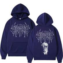 Rap Singer Ghost Dance Graphic Printed Men's Hoodie Fashionable And Casual Harajuku Hoodie - White - View 7