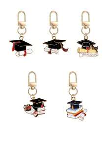 20 件经典复古毕业礼物四方帽合金材质创意龙虾扣/钥匙扣，适合七月毕业返校礼物、毕业派对礼物、包包装饰、手机/汽车钥匙扣礼物、九月教师节礼物、送给朋友、学生、老师和同学的礼物 - 彩色 - 查看 10