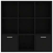 vidaXL Bibliothèque Noir 98x30x98 cm Legno d'ingegneria - nero - Visualizzare 7