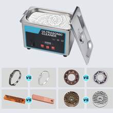Jewelry Cleaning Machine 30W 0.8L LED Digital Display Ultrasonic Cleaning Machine - Tipo de Enchufe A USA (110-127V) - Ver 4
