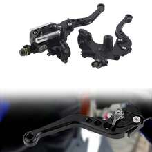 Un par de palancas de depósito del cilindro maestro del embrague del freno de motocicleta universales de 7/8 de pulgada (22 mm) - A - Ver 3