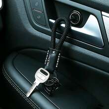 1件高品质手工编织汽车钥匙链，钥匙扣挂绳，钥匙圈礼品 - A - 查看 1