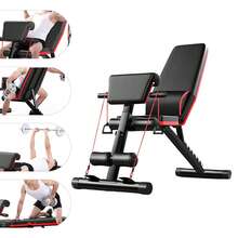 RibasuBB Adjustable Weight Bench For Full-Body Workout, Multi-Function Exercise Equipment For Bench Press, Biceps, Abs, Legs & Dumbbell Training, Max Load 160kg - Black - View 1