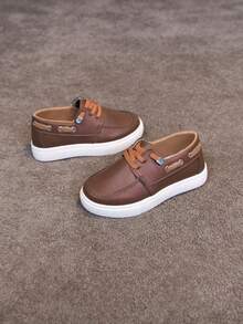 Kids Slip-On Loafers, Sneakers, Skate Shoes, Running Shoes, Casual Outdoor Soft Bottom Non-Slip - Brown - View 2