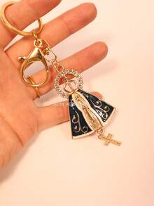 Our Lady Of Aparecida Keychain With Rhinestone Splendor - 02 - 查看 2