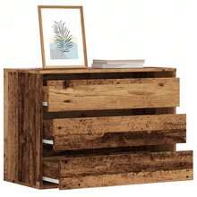 vidaXL Comò angolare vecchio legno 80x41x58 cm legno d'ingénierie - Castano - Visualizzare 1