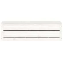 vidaXL Camera da letto Bianca 109x36,5x33 cm Legno massiccio in legno - Bianco - Visualizzare 6