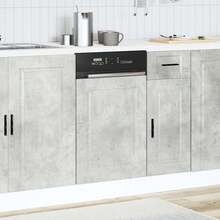 vidaXL Pannello per Lavatrice Porto Gris Béton 45x1,5x67 cm - Grigio - Visualizzare 3