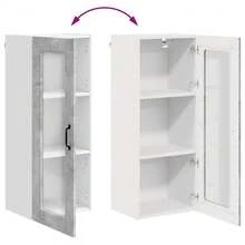 vidaXL Armário de cozinha Kalmar cinza beton 40 x 31 x 100 cm - Cinza - Ver 11