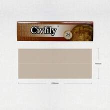 慢燃卷烟纸，尺寸：12.5*11.2*5.8，大尺寸，每册32张（每盒24册），方便的小册子，燃烧均匀，易于卷起，适合家庭聚会、户外旅行、节日礼物、日常使用。 - 杏色 - 查看 3