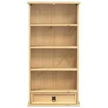 vidaXL Armario con CD  52x17,5x103 cm madera de pin macizo - Marrón - Ver 4