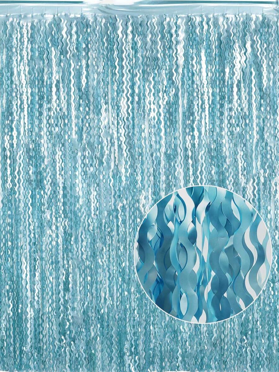 Bộ 4 tấm rèm phông nền tua rua màu vàng sâm panh ánh kim lượn sóng - 3.3 x 6.6 ft, thích hợp cho tiệc tùng | sinh nhật | phông nền chụp ảnh, trang trí tiệc, tiệc mừng em bé, lễ tốt nghiệp.