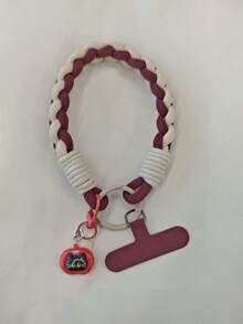 1 件简约编织手机挂绳腕带，耐用防摔手机吊坠，男女通用