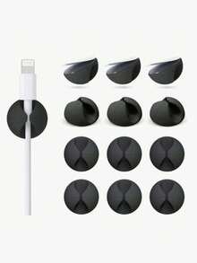 3 silikonowe klipsy do kabli, samoprzylepny uchwyt na kable, odpowiedni na biurko, do sypialni, jako prezent świąteczny (Boże Narodzenie, parapetówka) – miękki i wytrzymały silikon, mocny klej, nadaje się do porządkowania kabli do ładowania telefonu, kabli USB, przewodów słuchawkowych, niezbędny organizer na biurko i idealny prezent dla entuzjastów technologii. #Zarządzanie kablami #Niezbędnik na biurko #Prezent świąteczny #Akcesorium techniczne #Zarządzanie kablami - Wielokolorowe - Zobacz 1