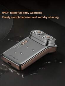 SKYWORTH Creavin/Meizi 鼻毛修剪器 + 电动剃须刀 + 礼盒套装，800mAh 大容量电池，IPX7 级防水，干湿两用，全身可水洗，2 个不锈钢刀片，一键启动，灰色和银色可选 - 彩色 - 查看 9