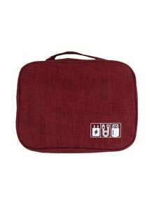 1个大容量多功能收纳包，带拉链封口 - 耐用旅行办公收纳包，可收纳线缆、耳机、笔记本电脑、手机、洗漱用品 - 带Logo，安全拉链封口 - 彩色 - 查看 14