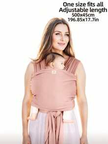 LELE LON 高品质婴儿背带，适合新生儿至幼儿 - 婴儿背带 - 采用加厚面料制成 - 手提式婴儿背带 - 配有旅行收纳袋 - 适合新生儿至幼儿，体重 7-35 磅 - 粉色 - 查看 5