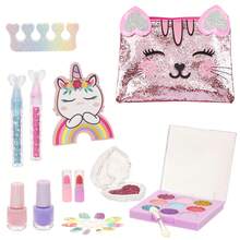 Color Baby Set de maquillaje infantil COLORBABY, Magic Unicorn, con paleta, pintauñas, brillos, pegatinas y neceser brillante, productos seguros no tóxicos, recomendado desde 5 años ✅ Entrega 24/48h a España (península) - Multicolor - Ver 2