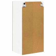 vidaXL Armoire suspendue Gris béton et Blanc 40 x 31 x 80 cm - Gris - Voir 8