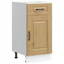 vidaXL Armário de cozinha Kalmar chêne artesanal bois d'ingénierie - Castanho - Ver 2