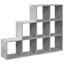vidaXL Estante separado de pieza de 3 ebenex gris beton - Gris - Ver 7