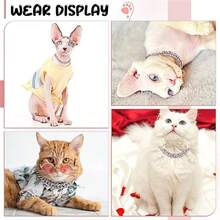 奢华嘻哈宠物项链畅销款，时尚宠物项圈，质感高级，经典链镶嵌水钻，可调节设计，经久耐用不易脱落，适合猫狗佩戴。 - 彩色 - 查看 4