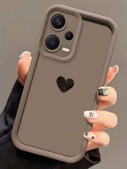 1 pieza Funda de teléfono suave con corazón de línea linda, diseño minimalista, estilo de dibujos animados adorable, protección perfecta para Honor X7/Galaxy A56 5G/Infinix Smart 8/Infinix Hot 40/Transsion Spark 30C/Spark Go 2024/Redmi Note 14 5G/Moto E22/E22i/OPPO A54