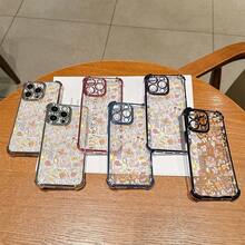 Disney Floral Mickey Mouse Patterned Phone Case With Fairy Tale Elements And Whimsical Designs. Compatible With IPhone 17, 16, 15, 14, 13, 12, And 11 Pro Models. Made Of TPU With Shockproof Protection. Ideal Gift For Family, Friends, Birthdays, Spring Festival, Holidays, Boyfriends, Girlfriends, And Valentine's Day. - 粉色 - 查看 1