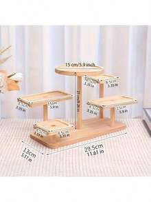 1个多层木质展示架，5个小型珠宝展示平台，多功能桌面展示架，适用于各种活动，木质多用途展示架，适合收藏品和纪念品，室内外装饰 - 彩色 - 查看 10